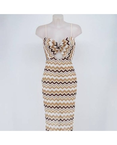 VESTIDO PUNTO BEIGE