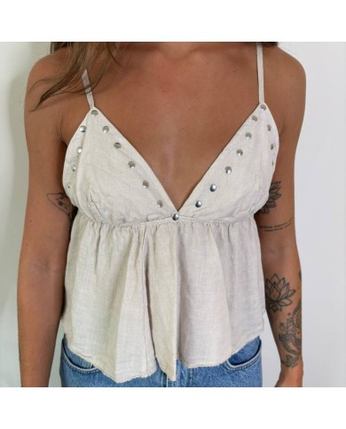 TOP TRIÁNGULO BEIGE