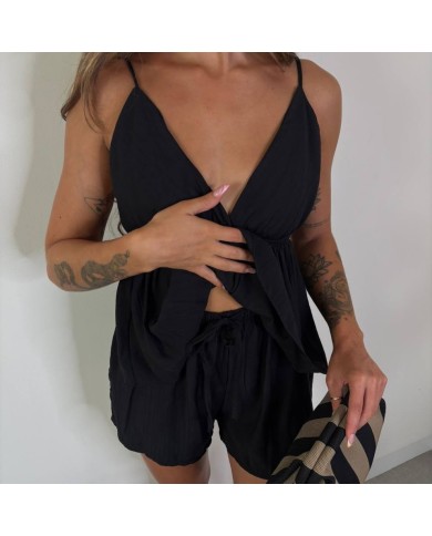 CONJUNTO TRIÁNGULO CORTO NEGRO