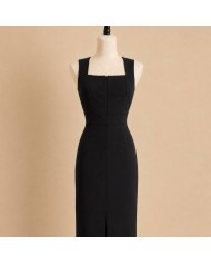 VESTIDO CREMALLERA NEGRO