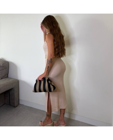 VESTIDO CANALÉ CREMA