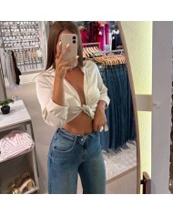 TOP NUDO RASO CREMA