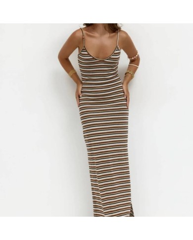 VESTIDO RAYAS CHOCO