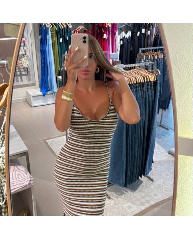 VESTIDO RAYAS CHOCO