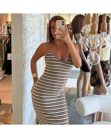 VESTIDO RAYAS CHOCO