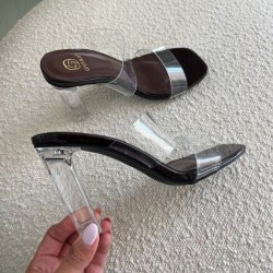 ZUECO TRANSPARENTE CHOCO