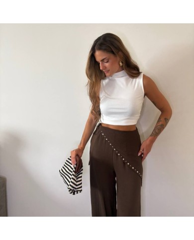 PANTALÓN PAÑUELO CHOCO