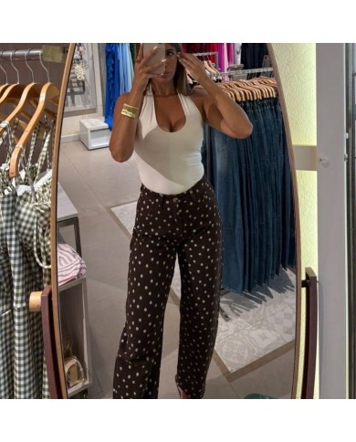 PANTALÓN LUNARES CHOCO