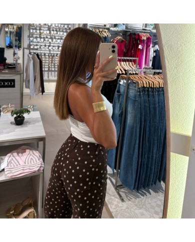 PANTALÓN LUNARES CHOCO