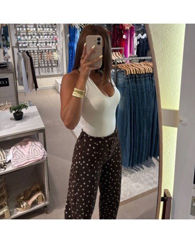 PANTALÓN LUNARES CHOCO