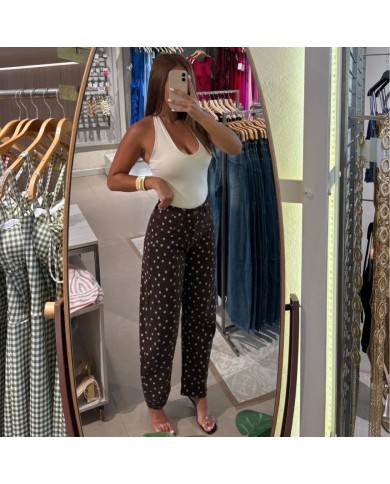PANTALÓN LUNARES CHOCO