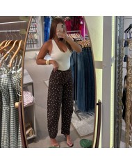 PANTALÓN LUNARES CHOCO