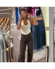 PANTALÓN LUNARES CHOCO