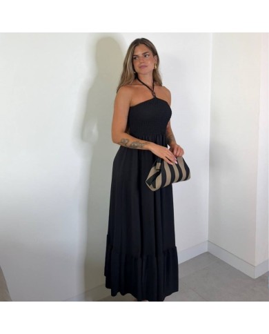 VESTIDO FLUIDO PERLITA SUMMER NEGRO