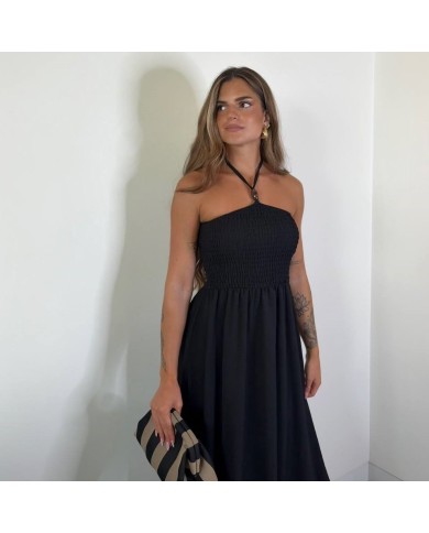 VESTIDO FLUIDO PERLITA SUMMER NEGRO
