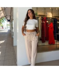 PANTALÓN DEPORTIVO CREMA