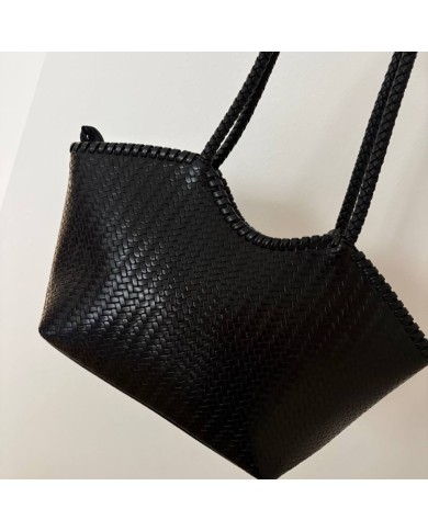 BOLSO TRENZADO NEGRO