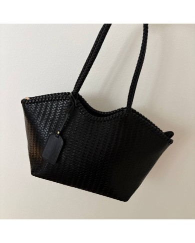 BOLSO TRENZADO NEGRO