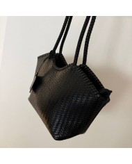 BOLSO TRENZADO NEGRO