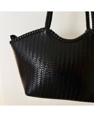 BOLSO TRENZADO NEGRO