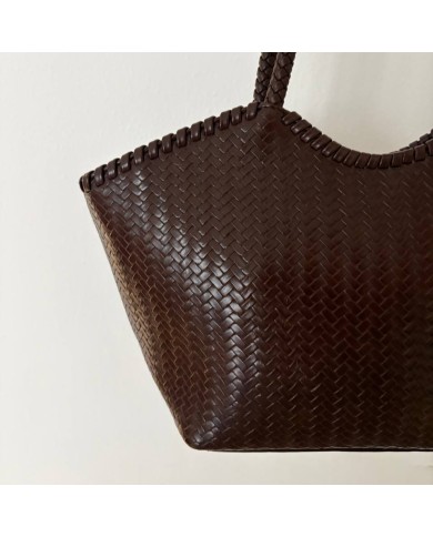 BOLSO TRENZADO CHOCO