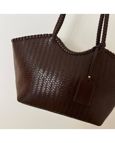 BOLSO TRENZADO CHOCO