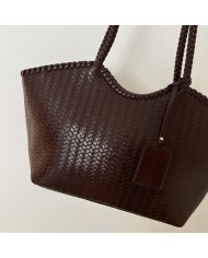 BOLSO TRENZADO CHOCO