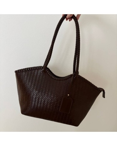 BOLSO TRENZADO CHOCO