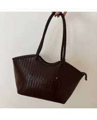 BOLSO TRENZADO CHOCO