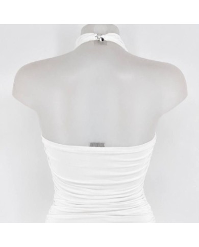 PREVENTA TOP HALTER FRUNCIDO BLANCO