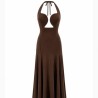 VESTIDO ESCOTE CORAZÓN CHOCO