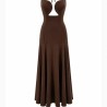 VESTIDO ESCOTE CORAZÓN CHOCO
