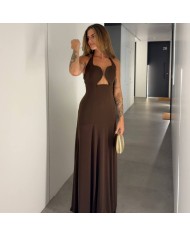 VESTIDO ESCOTE CORAZÓN CHOCO