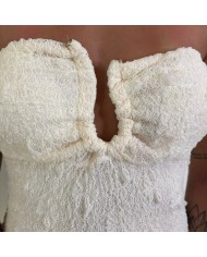 VESTIDO TEXTURA BLANCO