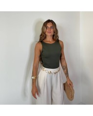 PANTALÓN LAZO CREMA