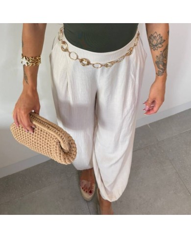 PANTALÓN LAZO CREMA