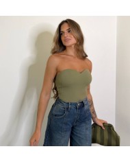 TOP BASIC VERDE CAQUI
