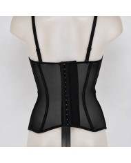 CORSET CIERRE DELANTERO NEGRO