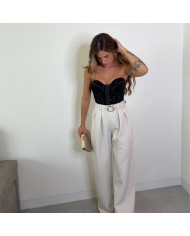 CORSET CIERRE DELANTERO NEGRO