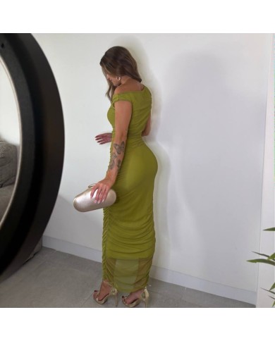 VESTIDO TUL LAZADA VERDE AGUACATE