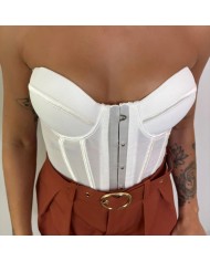 CORSET CIERRE DELANTERO BLANCO
