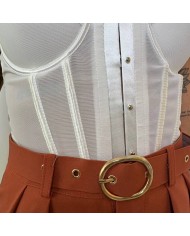 CORSET CIERRE DELANTERO BLANCO