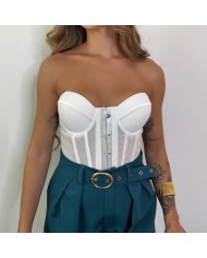 CORSET CIERRE DELANTERO BLANCO