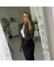 CAZADORA BOMBER VERDE MILITAR
