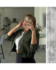 CAZADORA BOMBER VERDE MILITAR