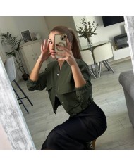 CAZADORA BOMBER VERDE MILITAR