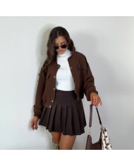 CAZADORA BOMBER CHOCO