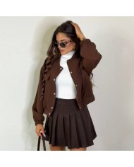 CAZADORA BOMBER CHOCO