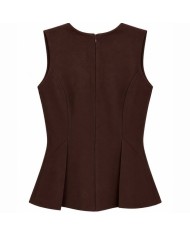 TOP VOLANTE CHOCO