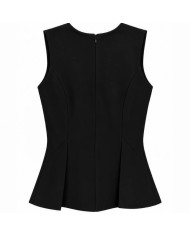 TOP VOLANTE NEGRO